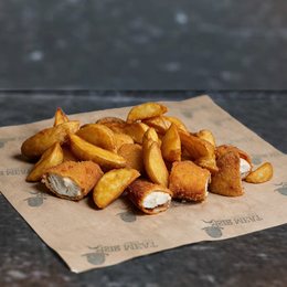 Chicken Bites with Fries